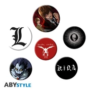 Death Note kitűző szett &quot;Mix&quot;