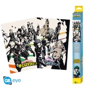 My Hero Academia poszterek 52x38cm Heroes/Villains