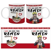 Naruto Shippuden bögre 320ml &quot;I LOVE YOU MORE THAN RAMEN&quot;