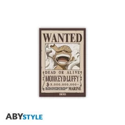 ONE PIECE - hűtőmágnes - Wanted Luffy