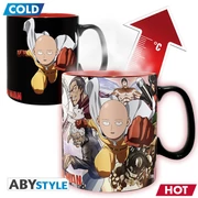 One Punch Man hőre változó bögre 460 ml "Heroes"
