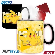 POKEMON - hőre változó bögre- 460 ml - Pikachu