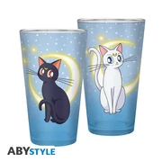Sailor Moon pohár 400ml "Luna & Artemis"