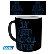 PlayStation hőre változó bögre 320 ml &quot;Eat Sleep Repeat&quot;