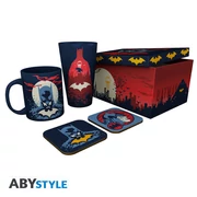 DC COMICS - Ajándék szett XXL üvegpohár + bögre + 2 alátét - Glow