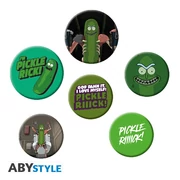 Rick and Morty kitűző szett &quot;Pickle Rick&quot;