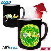 Rick and Morty hőre változó bögre 320 ml &quot;Portal&quot;