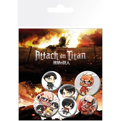 Attack on Titan kitűző szett 