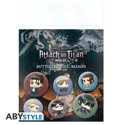 Attack on Titan kitűző szett 