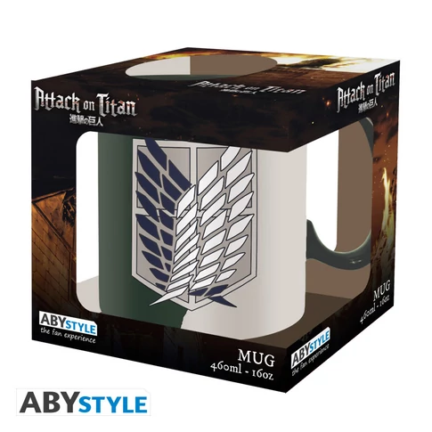 ATTACK ON TITAN - bögre - 460 ml - Emblem
