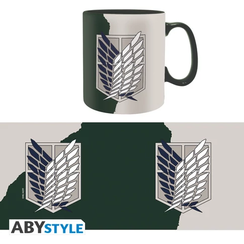 ATTACK ON TITAN - bögre - 460 ml - Emblem