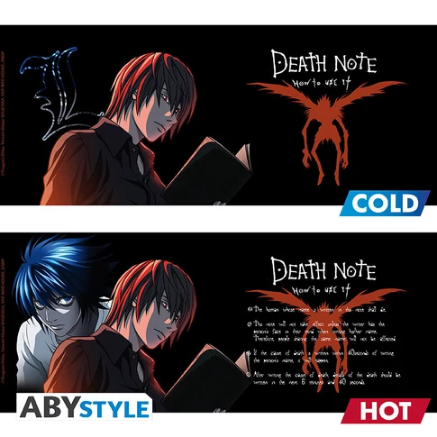 DEATH NOTE - hőre változó bögre- 460ml - L & Light