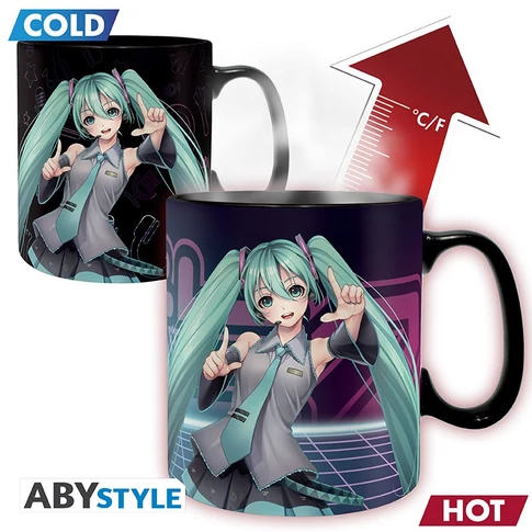 Hatsune Miku hőre változó bögre 460 ml