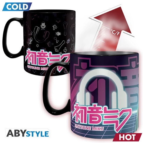 Hatsune Miku hőre változó bögre 460 ml