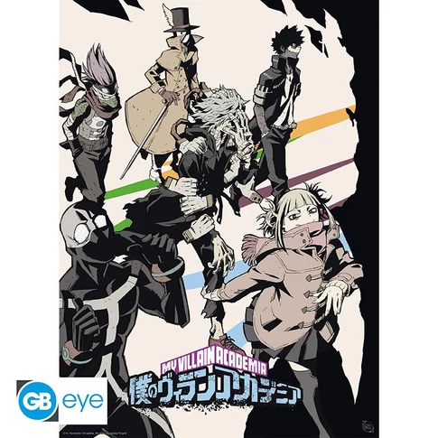 My Hero Academia poszterek 52x38cm Heroes/Villains