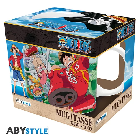 ONE PIECE - bögre - 320 ml - Luffy & Vegapunk