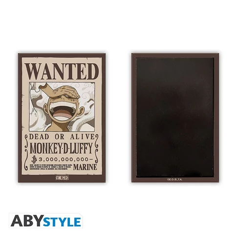 ONE PIECE - hűtőmágnes - Wanted Luffy