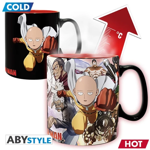One Punch Man hőre változó bögre 460 ml 
