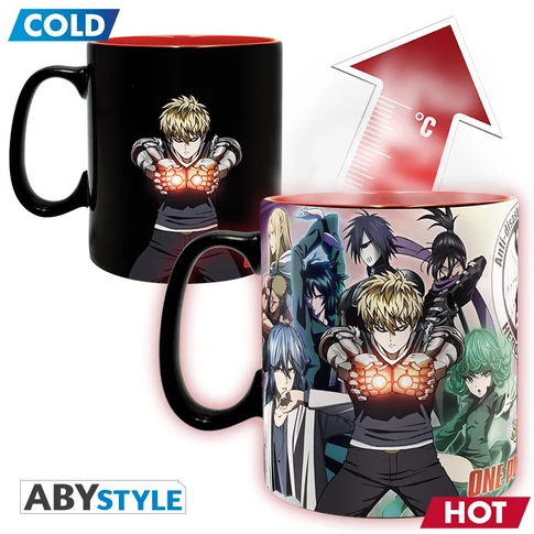 One Punch Man hőre változó bögre 460 ml 