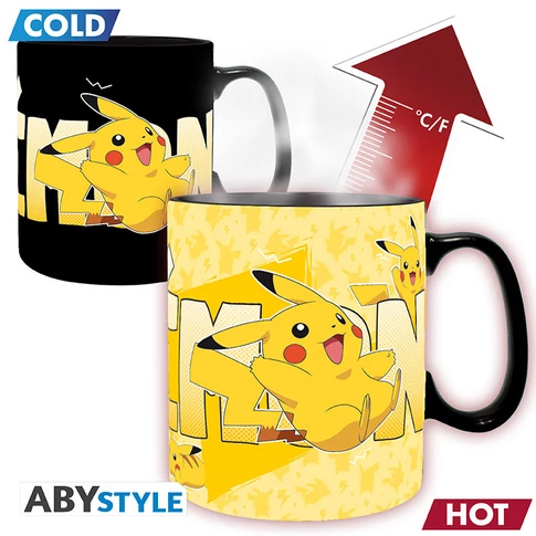 POKEMON - hőre változó bögre- 460 ml - Pikachu