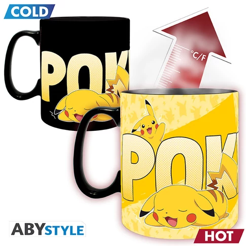 POKEMON - hőre változó bögre- 460 ml - Pikachu