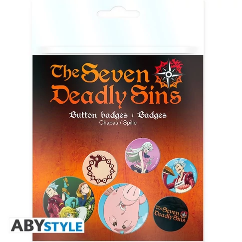 The Seven Deadly Sin kitűző szett 