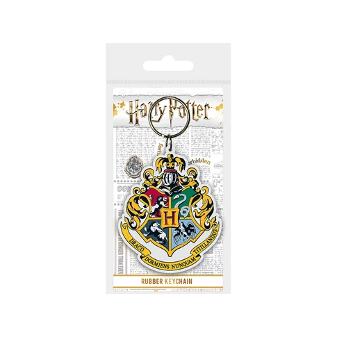 harry potter hogwarts crest rubber keyring – Power of Smile