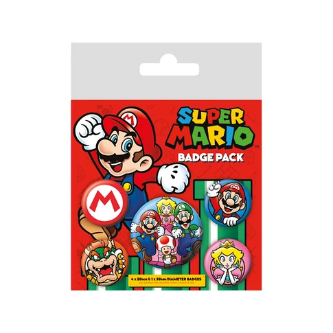 Nintendo  Super Mario kitűző szett