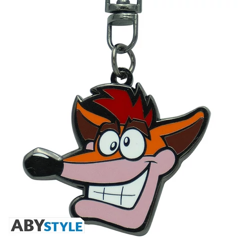 Crash Bandicoot fém kulcstartó 