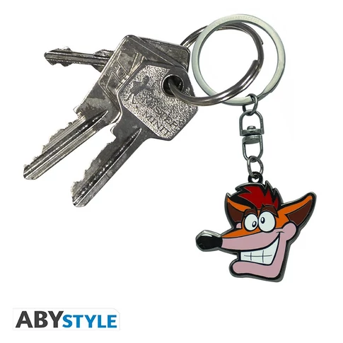 Crash Bandicoot fém kulcstartó 