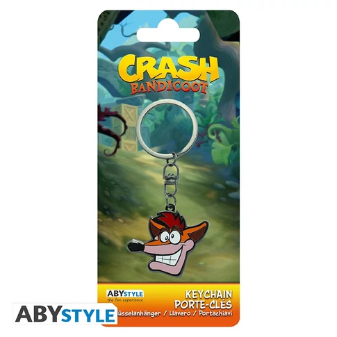 Crash Bandicoot fém kulcstartó 