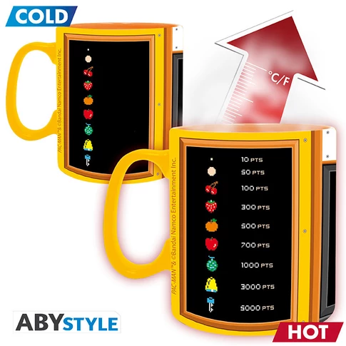 PAC-MAN - hőre változó bögre- 460 ml - Arcade