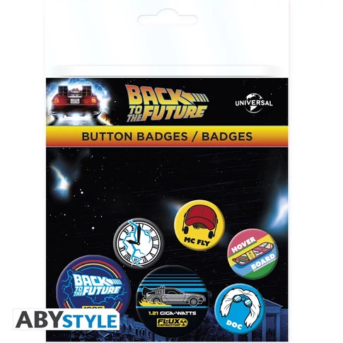 BACK TO THE FUTURE - kitűző szett - Symbols