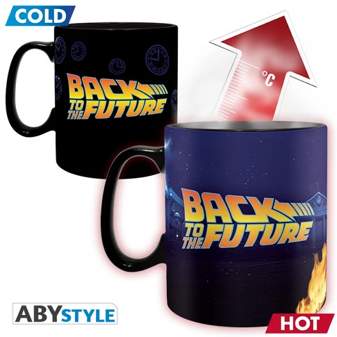 Back to the Future hőre változó bögre 460 ml 
