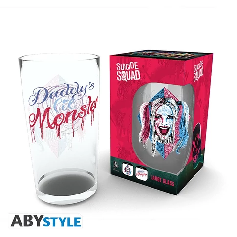 DC COMICS - Verre XXL - 400ml - Harley Quinn Face