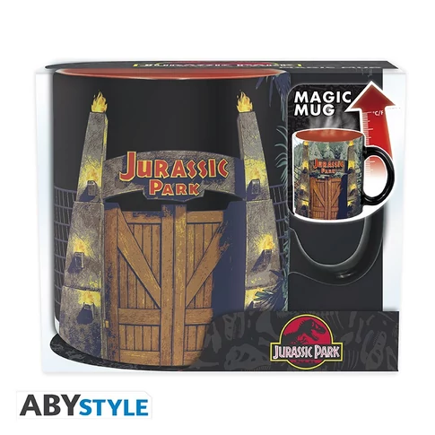 Jurassic Park hőre változó bögre 460 ml 