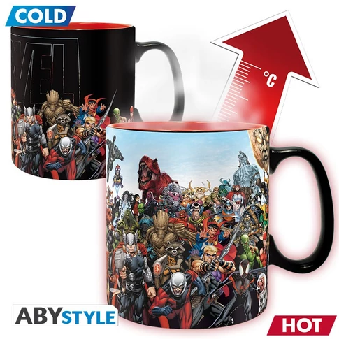 Marvel hőre változó bögre 460 ml 