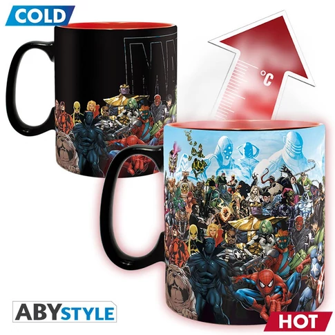 Marvel hőre változó bögre 460 ml 