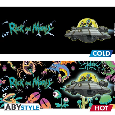 Rick and Morty hőre változó bögre 460 ml 