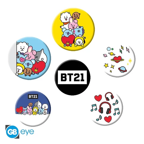 BT21 kitűző szett