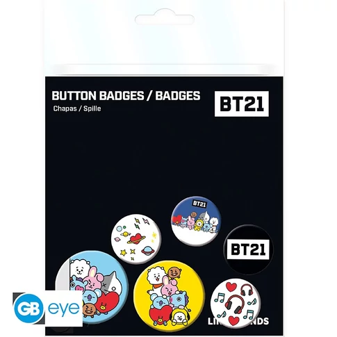 bt21 badge pack mix x4 2 – Power of Smile