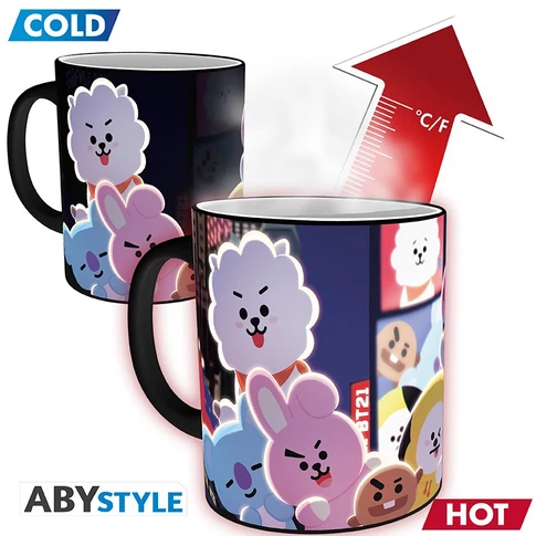 BT21 hőre változó bögre 320ml 