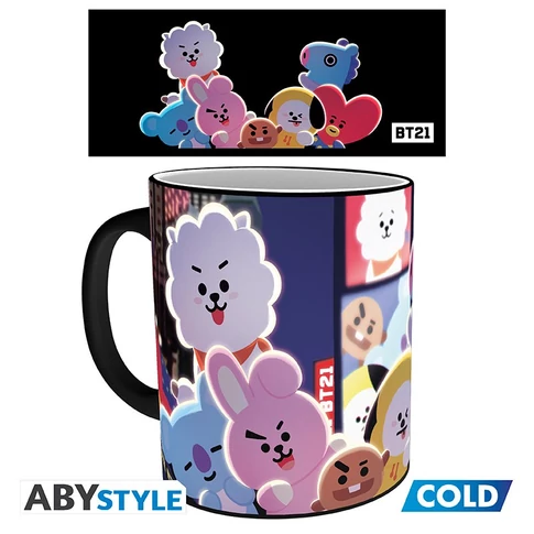 bt21 mug heatchange 320ml times square box x2 3 – Power of Smile