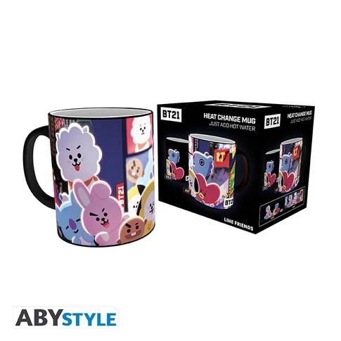 bt21 mug heatchange 320ml times square box x2 4 – Power of Smile