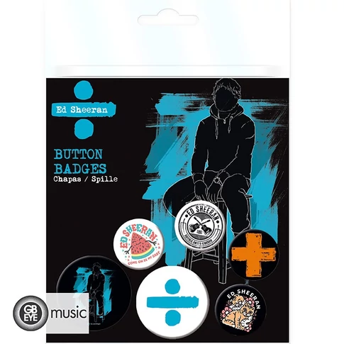 ed sheeran badge pack variety x4 2 – Power of Smile
