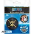 ONE PIECE - kitűző szett - Skull & Luffy